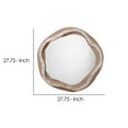 thumbnail image 5 of Accent Mirror with Abstract Rattan Encasing, Beige and Cream- Saltoro Sherpi, 5 of 5