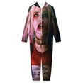thumbnail image 3 of Harley Quinn Hooded Union Suit Pajama Onesie Blanket Sleeper, 3 of 7