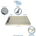 thumbnail image 4 of Tile Redi WF3660R-PVC Shower Pan with Right Drain- Single Curb Shower Base, 2" PVC Drain, and Grate Included, 60" Width x 36" Depth, 4 of 4