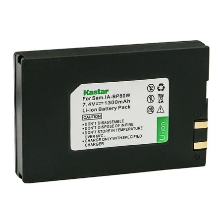 Kastar IA-BP80W Battery 1-Pack Replacement for Samsung VP-DX102 VP-DX103 VP-DX104 VP-DX105 VP-DX200 VP-DX205 VP-DX2050 VP-DX210 SC-D381 SC-D382 SC-D383 SC-D385 SC-DX100 Camera