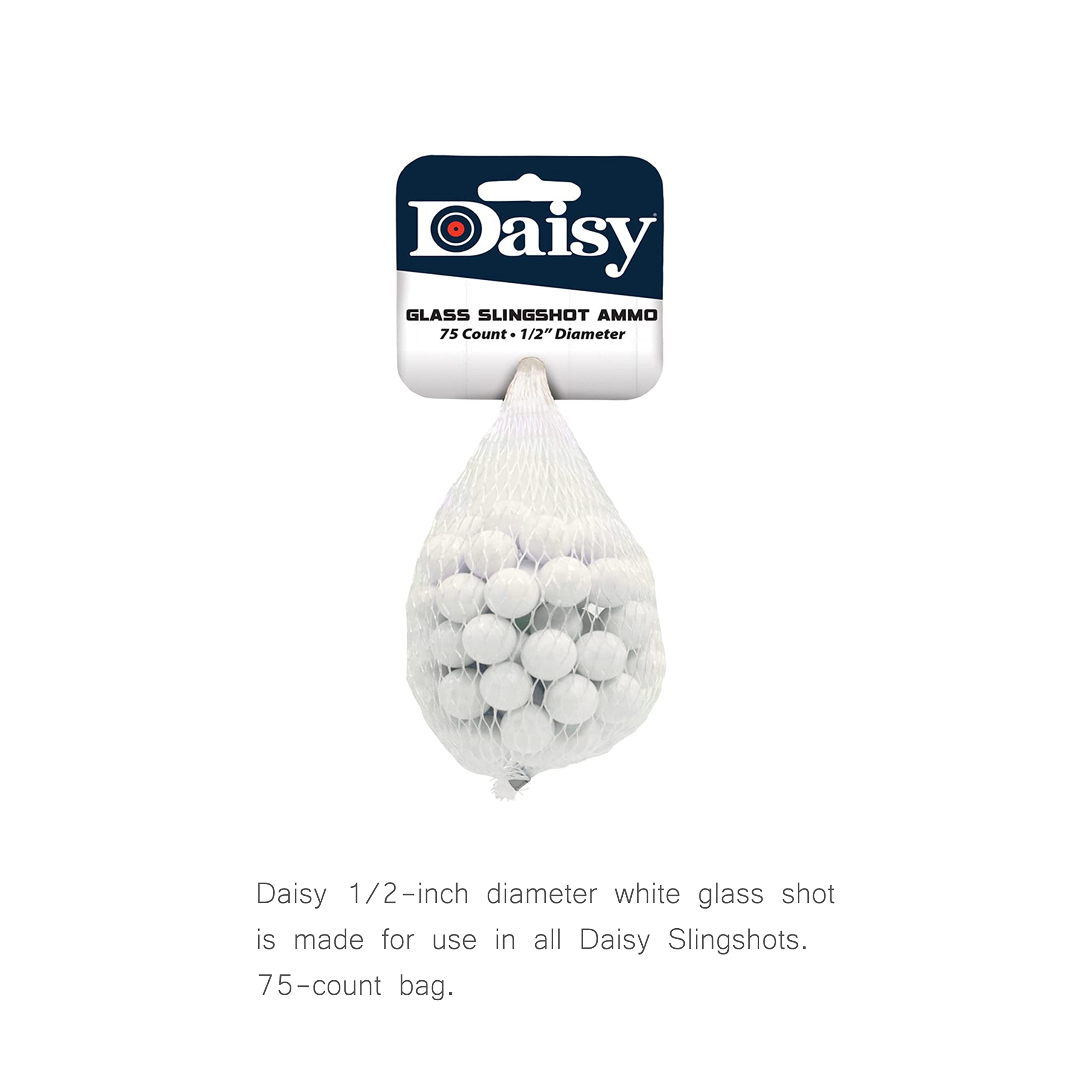 Daisy Glass Slingshot Marble, 0.5in. Diameter, 100ct. Sling Shot Ammunition - image 3 of 3
