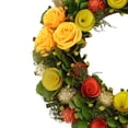 thumbnail image 4 of Northlight Flowers with Moss and Twig Artificial Wreath, 4 of 4