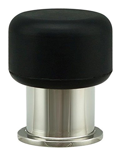 INOX DSIX07-32 Wall Mount Door Stop - Polished Stainless Steel, Rubber Tip, Residential & Commercial