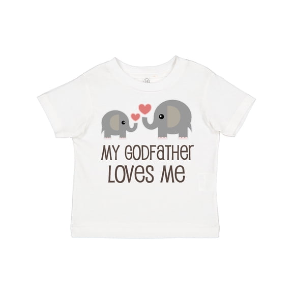 Inktastic My Godfather Loves Me Godson Boys or Girls Toddler T-Shirt