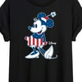 thumbnail image 3 of Disney - Americana - Minnie Flag Pattern - Women's Oversized T-Shirt, 3 of 5