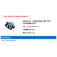 thumbnail image 2 of Alternator - Compatible with 2007 - 2010 BMW 335i 2008 2009, 2 of 2