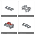 thumbnail image 2 of Accesorios de bloques de construcción de partículas grandes a granel compatibles con Lego Railway Rail Señales de tráfico a granel compatibles con la construcción de trenes pequeños, 2 of 6