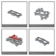 thumbnail image 2 of Accesorios de bloques de construcción de partículas grandes a granel compatibles con Lego Railway Rail Señales de tráfico a granel compatibles con la construcción de trenes pequeños, 2 of 6