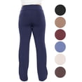 thumbnail image 4 of Stretch Is Comfort Women's High Waist Yoga Pants Peached Navy Blue 4X, 4 of 6