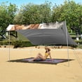 thumbnail image 6 of Portable Beach Tent Sun Shelter With Ground Pegs Water And Wind Resistant Sun Shade Canopy Angle Adjustable Dogs, 6 of 7