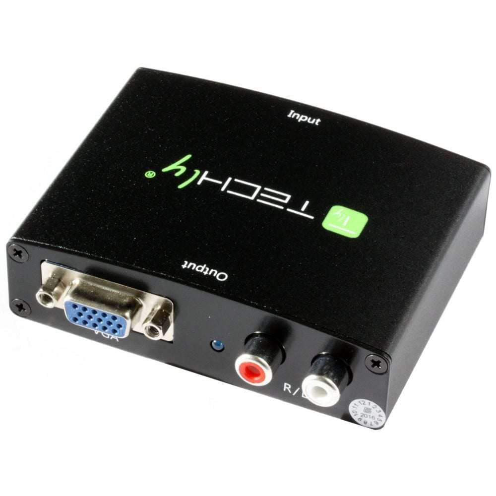 Techly Convertisseur HDMI vers VGA / Résolutions audio jusqu'à 1080p @ 50/60 Hz.