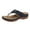 Blue, variant on Povozer Sandals for Women Platform Flip Flops Hollow out T-strap Thong Sandals(Black,6)