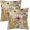Boho Floral, variant on Moroccan Throw Pillow Covers 18x18 Set of 2 | Decorative Cushion Covers for Couch Sofa Bed | Farmhouse Home Decor Pillow Cases for Living Room Bedroom | Boho Accent Design