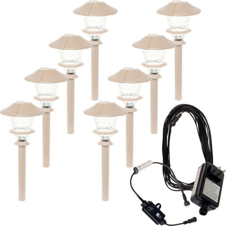 8 Pack Paradise Aluminum Led Low Voltage Path Walkway Garden Light 8 Pack Paradise Aluminum Led Low Voltage Path Walkway Garden Light Kit