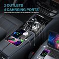 thumbnail image 4 of 300W Car Power Inverter - Dual DC to AC Plug Adapter Outlets, 65W USB-C Fast Charging, 24W USB-C & 3.0 USB-A Ports, Portable Car Charger with Switch Control Converter for Laptops, Phon, 4 of 7