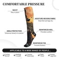 thumbnail image 2 of Sikiie Sunset Meditating Doberman 1 Pairs Compression Socks for Men and Women 15-20 mmHg Running Support Socks, 2 of 7