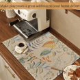 thumbnail image 4 of Colorful Flower and Leaf Placemats Set of 6 Place Mats for Kitchen Table Washable Farmhouse Linen Table Mats Dining Decoration 12x18 Inch, 4 of 6