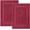 Burgandy, variant on Bath Mat Floor Towel Set - Absorbent Cotton Hotel Spa Shower/Bathtub Mats [Not a Bathroom Rug] (Burgandy, 2 Pack (22"x34"))