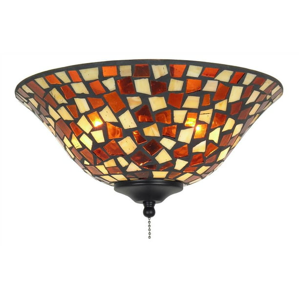 13in Amber Brown Glass Bowl Ceiling, Ceiling Fan Light Glass Bowl Replacement