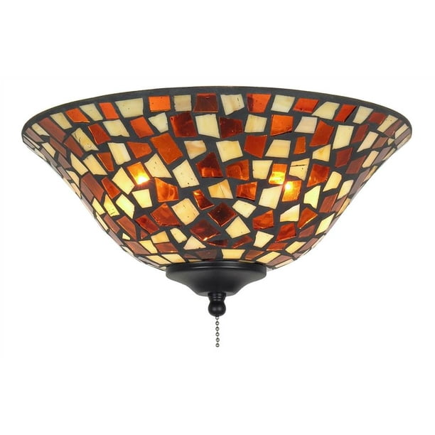 13in Amber Brown Glass Bowl Ceiling Fan Light Kit Mosaic Com 13in Amber Brown Glass Bowl Ceiling, Replacement Glass Bowl For Ceiling Fan Light