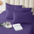 thumbnail image 5 of LBRO2M Bed Sheets Set, 1800 Series Soft Microfiber 16 Inches Deep Pocket 6 Piece Sheet Set, 5 of 6