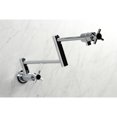 thumbnail image 4 of Kingston Brass KS4101DX Concord Wall Mount Pot Filler Faucet, Polished Chrome, 4 of 7