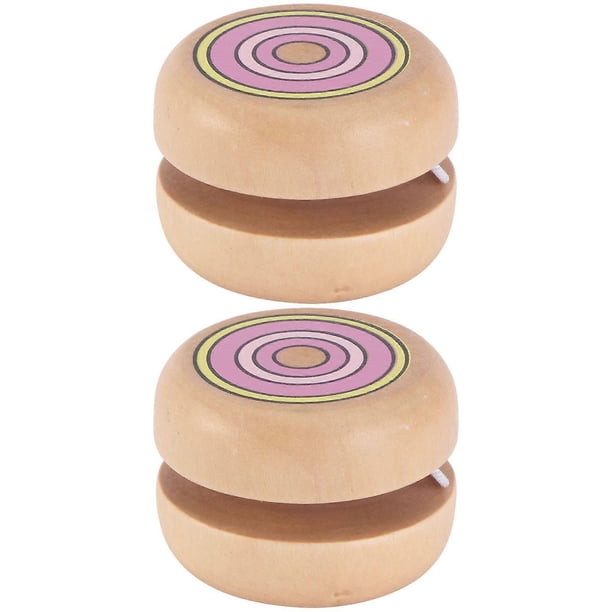 2Pcs Wooden Yo-yo Toys Educational Yo-yo Ball Toy Children Toys (Random Style)