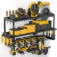 thumbnail image 1 of Power Tool Organizer Min Fast Assembly Slots Layer Heavy Duty Metal & Max lb load Cordless Power Dill Holder in Garage/Workshop/Pegboard/Shed, 1 of 9