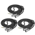 thumbnail image 2 of 3.5 mm to Double 3Pin Aux Cable TRS Male to Female/Male Y Splitter Cord for Mixers Speakers Amplifiers, 2 of 8