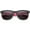 Shiny Black-Pink / Smoke, variant on sunglassLA Unisex Classic Retro Two-Toned Neon Color Temple Horn Rimmed Sunglasses (Shiny Black-Blue / Smoke) - 54mm