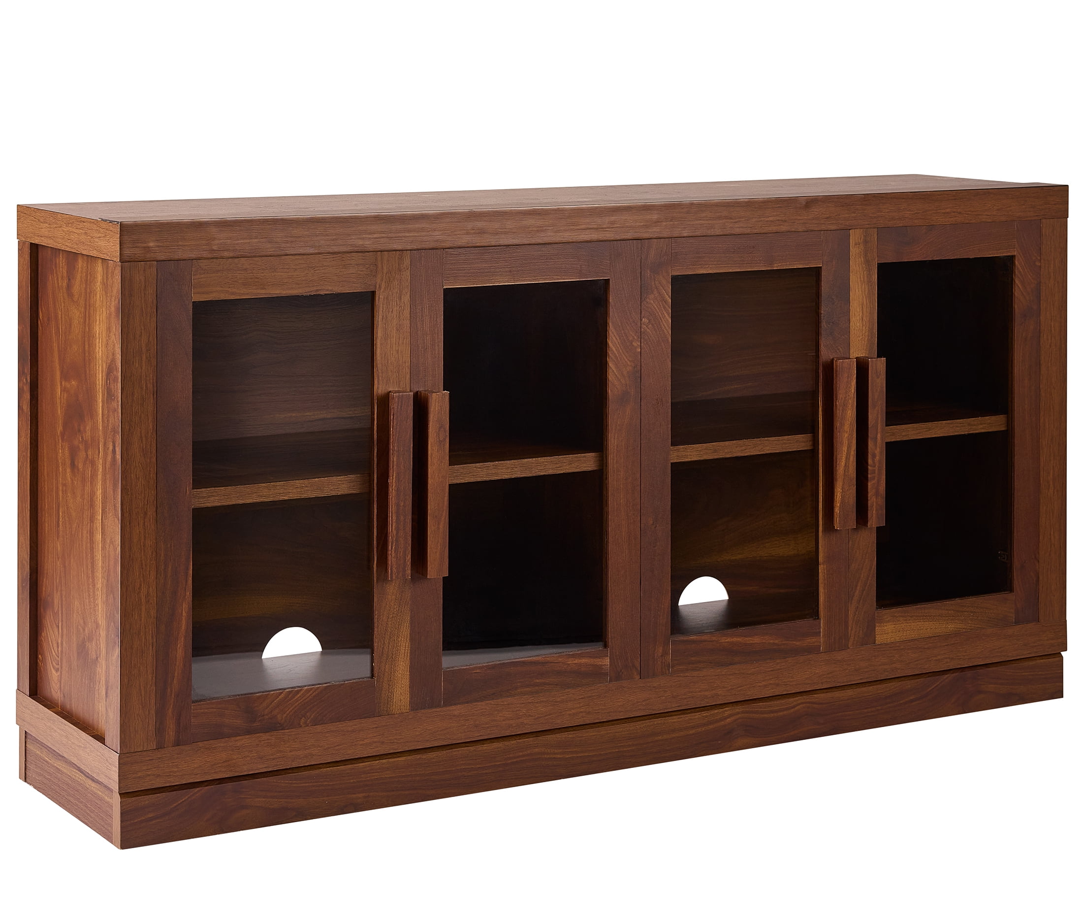 Better Homes & Gardens Ezra TV Stand for TV's up to 70", Warm Walnut finish