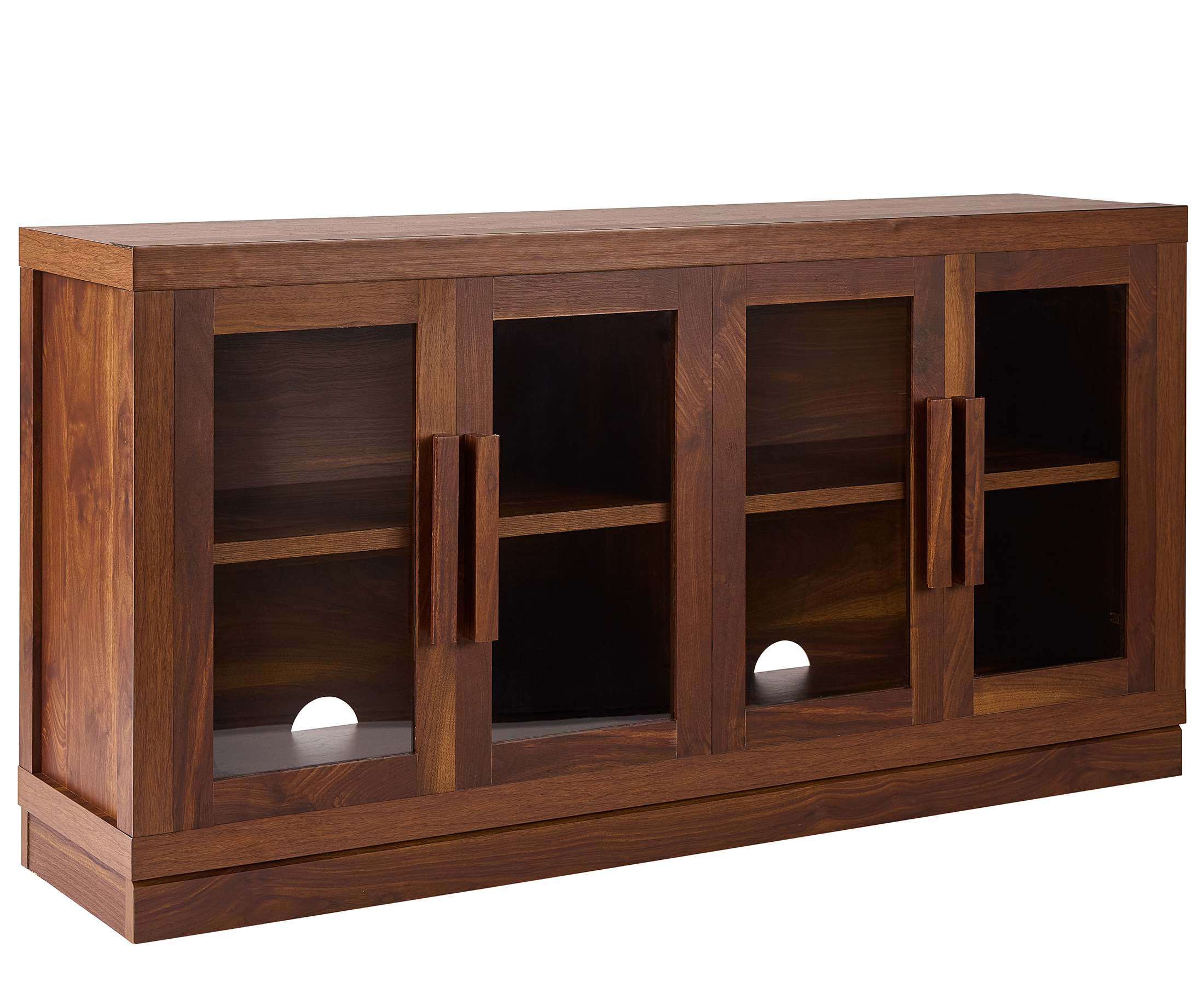 Better Homes & Gardens Ezra TV Stand for 70 in TVs, Warm Walnut photo 2