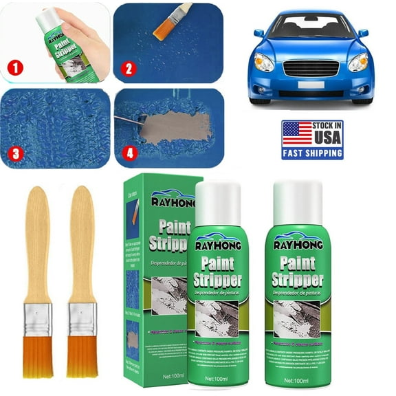 200ml Car Paint Remover with Brush Metal Surface Paint Stripper Paint Removal Car Wheel Cleaning Paint Remover Stripping Car Paint Remover Metal Paint Stripper Brush Paint & Varnish Stripping Liquids