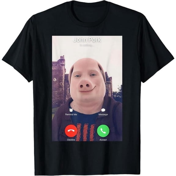 100% Cotton John Pork Is Calling T-Shirt
