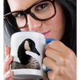 thumbnail image 2 of 3drose, a Canada Goose (branta Canadensis), Bird - Na02 Rbr0001 - Rick A. Brown, 11oz Two-tone Blue Mug, 2 of 6