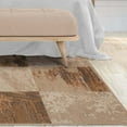 thumbnail image 6 of BNM Modern Patchwork Indoor Area Rug, 7'x9', Camel, 6 of 6
