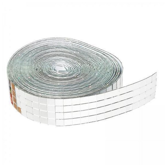 BLESIYA 2xSelf-Adhesive Square Glass Mirror Mosaic Tiles For DIY Craft