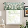 thumbnail image 2 of Tulip Bouquet Valances for Windows Farmhouse Kitchen Curtains Valances Rod Pocket Valance Curtains for Windows Green Floral Lush Foliage Watercolor Window Valances for Bathroom Bedroom 42"x12", 2 of 7