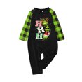 thumbnail image 2 of Conjuntos de pijamas navideños familiares a juego Grinch 2024, pijama de Grinch con parte superior y pantalones de pijama a cuadros, pijama de Grinch para niños y adultos para la familia, 9 Meses, 2 of 3