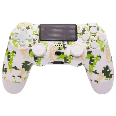 Wireless Controller Compatible for PS4, Remote Control Compatible with Playstation 4/PS4 Slim/PS4 Pro/Windows PC, Green Puzzle