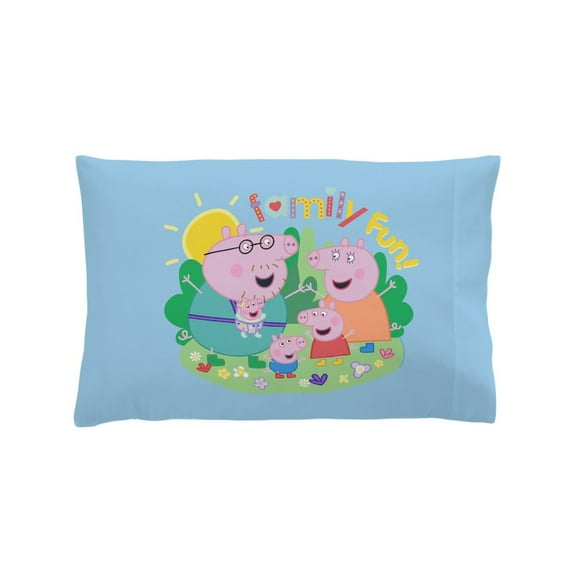CafePress - Peppa Pig: Family Fun! - Standard Size Pillow Case, 20"x30" Pillow Cover, Unique Pillow Slip Fleece