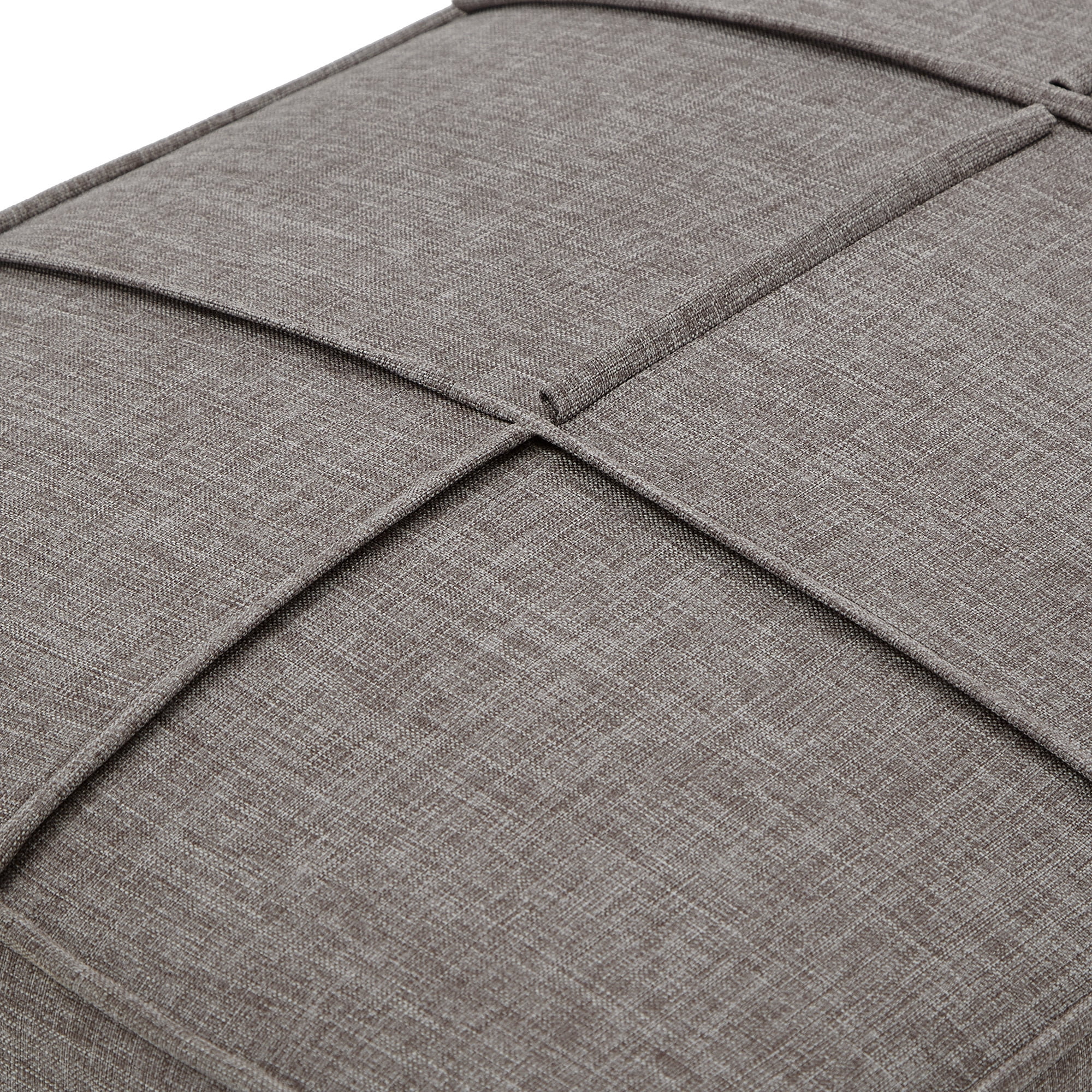 Weston Home Marcel Upholstered Bench, Gray