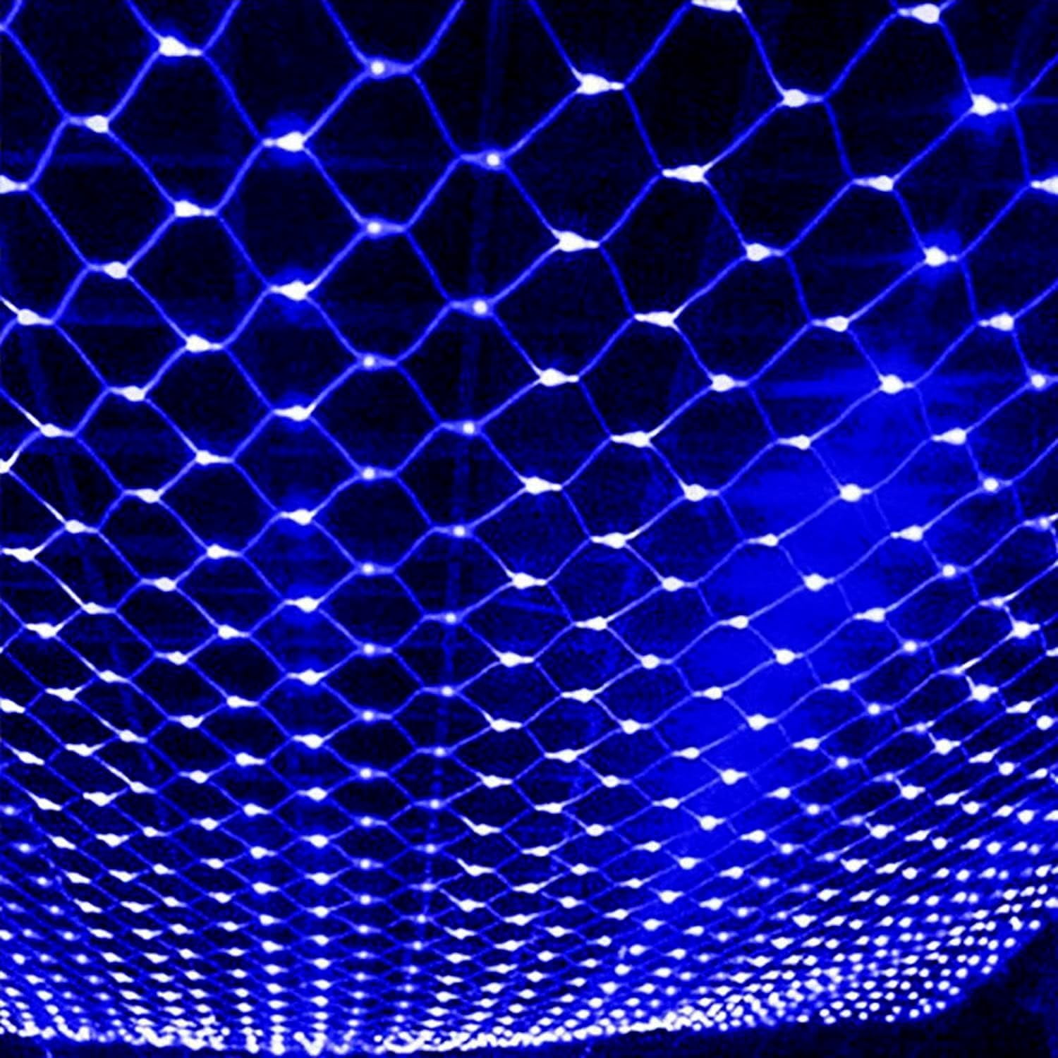Garden Net Lights Battery Operated 2x3M 192LED Waterproof Net Mesh String Lights 8 Modes Fairy Lights for Indoor Outdoor Christmas Tree Bush Garden Backyard Décor
