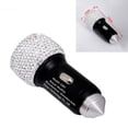 thumbnail image 2 of VONTER Dual USB Car Charger Fast Charging Bling Bling Handmade Rhinestones Crystal Car Decorations Car Decors for Cell Phone iPhone Xs Max X Plus, iPad Pro/Mini, Samsung, 2 of 7