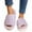 A Purple, variant on Women's Furry Slippers Open Toe Fuzzy Slippers Memory Foam Fluffy House Sandal Comfy Home Shoes