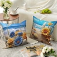 thumbnail image 6 of Dashan Nautical Throw Pillow Covers 18x18 Set of 4,Summer Beach Ocean Decorative Pillow Cases for Bedroom Sofa Couch, 6 of 6