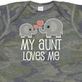 thumbnail image 4 of Inktastic My Aunt Loves Me Niece Nephew Elephant Boys or Girls Baby Bodysuit, 4 of 5