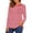 Red, variant on Women’S Long Sleeve Striped T Shirt Soft Casual Crewneck Top Comfortable Everyday Basic Tee Women'S T-Shirts Red M