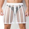 thumbnail image 5 of Mens Underwear Men Casual Fashion Solid Underwear Mesh Striped Breathable Low Waist Briefs, 5 of 5