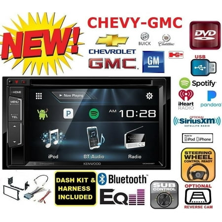 Kit Bluetooth Stereo - CHEVY-GMC KENWOOD Cd Dvd usb Bluetooth car Radio Stereo Double Din Dash Kit